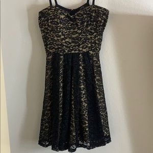 Black lace dress